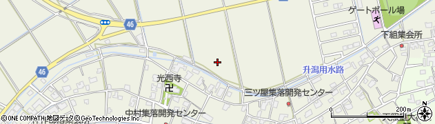 新潟県新潟市西蒲区升潟周辺の地図