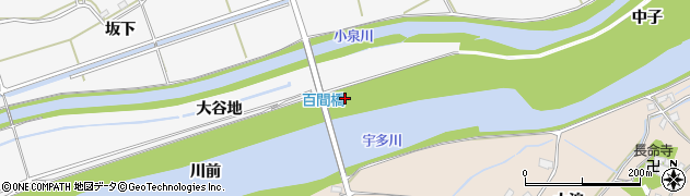 百間橋周辺の地図