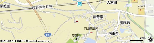 福島県伊達市保原町上保原（玉兎巌）周辺の地図