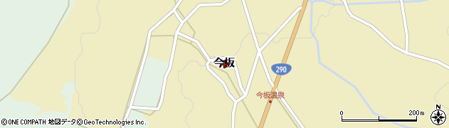新潟県阿賀野市今板周辺の地図