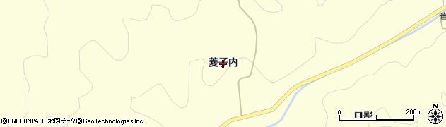 福島県伊達市霊山町大石（菱子内）周辺の地図