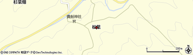 福島県伊達市霊山町大石松葉周辺の地図