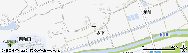 福島県相馬市和田（坂下）周辺の地図
