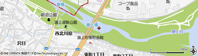瀬ノ上橋周辺の地図
