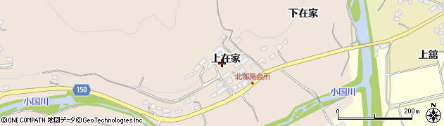 福島県伊達市霊山町山野川（上在家）周辺の地図