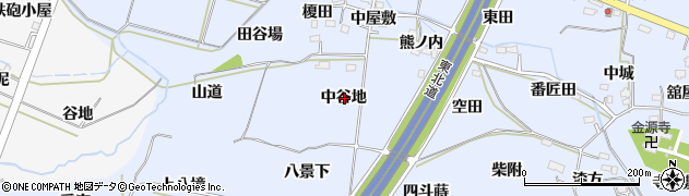 福島県福島市下飯坂中谷地周辺の地図