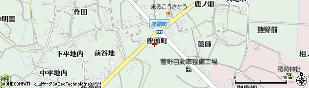 福島県福島市大笹生（座頭町）周辺の地図