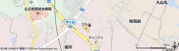 福島県相馬市小泉根岸166周辺の地図