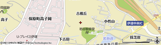 福島県伊達市保原町上保原周辺の地図