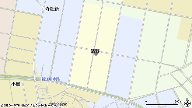 〒959-2144 新潟県阿賀野市清野の地図