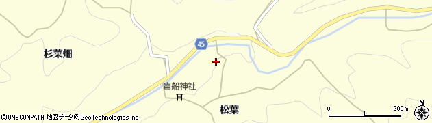 福島県伊達市霊山町大石松葉32周辺の地図
