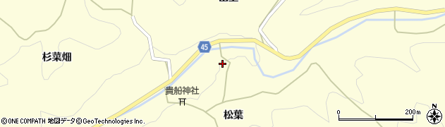 福島県伊達市霊山町大石松葉29周辺の地図