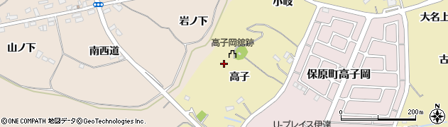 福島県伊達市保原町上保原（丹露盤）周辺の地図