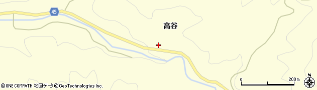 福島県伊達市霊山町大石高谷39周辺の地図