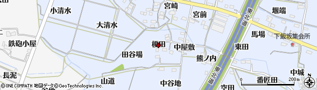 福島県福島市下飯坂（榎田）周辺の地図
