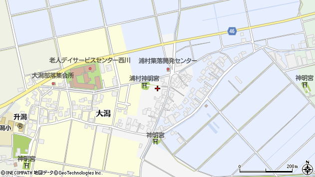 〒959-0416 新潟県新潟市西蒲区浦村の地図