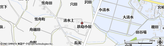 福島県福島市飯坂町鉄砲小屋4周辺の地図