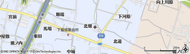 福島県福島市下飯坂北畑28周辺の地図