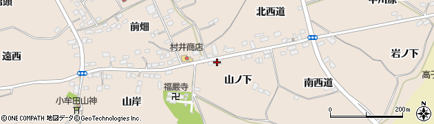 福島県伊達市箱崎山ノ下周辺の地図