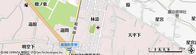 福島県福島市飯坂町平野（林添）周辺の地図