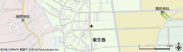 新潟県新潟市南区東笠巻周辺の地図