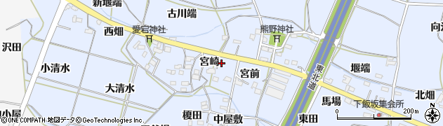 福島県福島市下飯坂周辺の地図