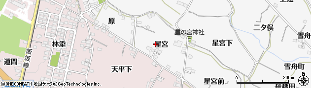 福島県福島市飯坂町星宮27周辺の地図