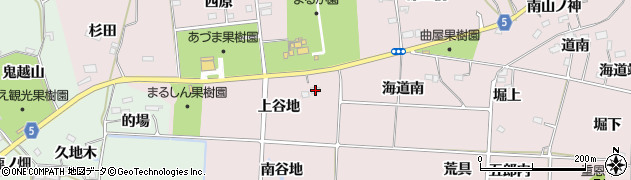 福島県福島市飯坂町平野（上谷地）周辺の地図