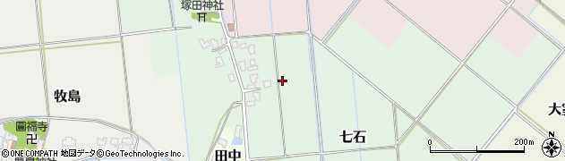 新潟県阿賀野市七石周辺の地図