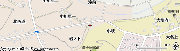 福島県伊達市箱崎岩ノ下周辺の地図