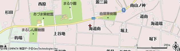 福島県福島市飯坂町平野（海道南）周辺の地図