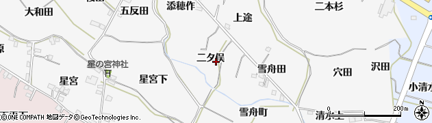 福島県福島市飯坂町（二タ俣）周辺の地図