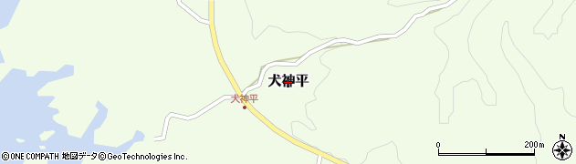 新潟県佐渡市犬神平周辺の地図