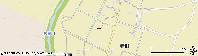福島県伊達市霊山町泉原下舘周辺の地図