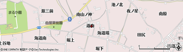 福島県福島市飯坂町平野（道南）周辺の地図