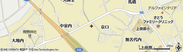 福島県伊達市保原町上保原法千在家周辺の地図