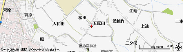 福島県福島市飯坂町五反田8周辺の地図