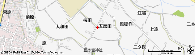 福島県福島市飯坂町五反田7周辺の地図
