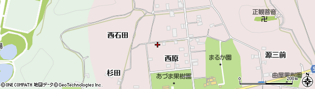 福島県福島市飯坂町平野西原78周辺の地図