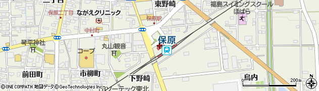 保原駅周辺の地図