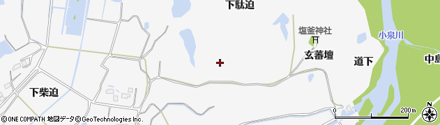 福島県相馬市和田（下駄迫）周辺の地図