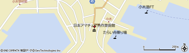 新潟県佐渡市小木町94周辺の地図