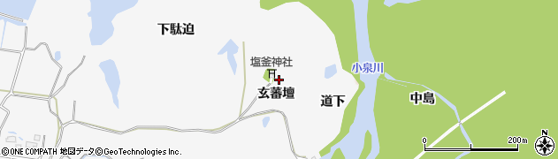 福島県相馬市和田（玄蕃壇）周辺の地図