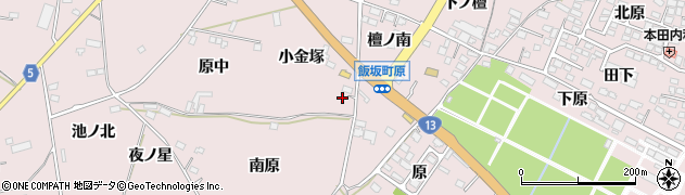 福島県福島市飯坂町平野小金塚63周辺の地図