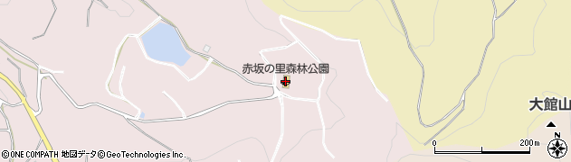 赤坂の里森林公園周辺の地図