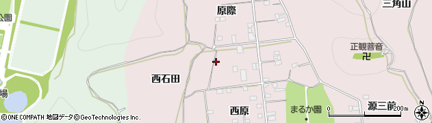 福島県福島市飯坂町平野西原61周辺の地図