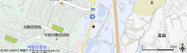 相馬刈敷田郵便局周辺の地図