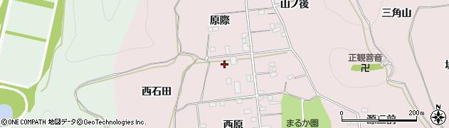 福島県福島市飯坂町平野（西原）周辺の地図