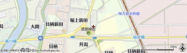 新潟県新潟市西蒲区貝柄新田745周辺の地図