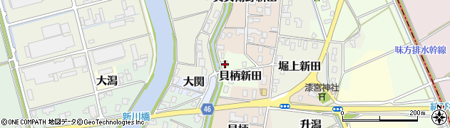 新潟県新潟市西蒲区貝柄新田60周辺の地図
